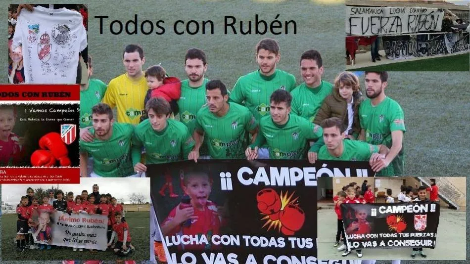 Montaje elaborado por SALAMANCArtv AL DÍA con el apoyo al jugador de numerosos clubes.