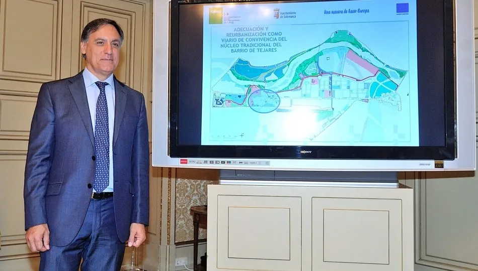 Carlos García Carbayo, concejal de Urbanismo, en la presentación de uno sde los proyectos vinculados a EDUSI TORMES+