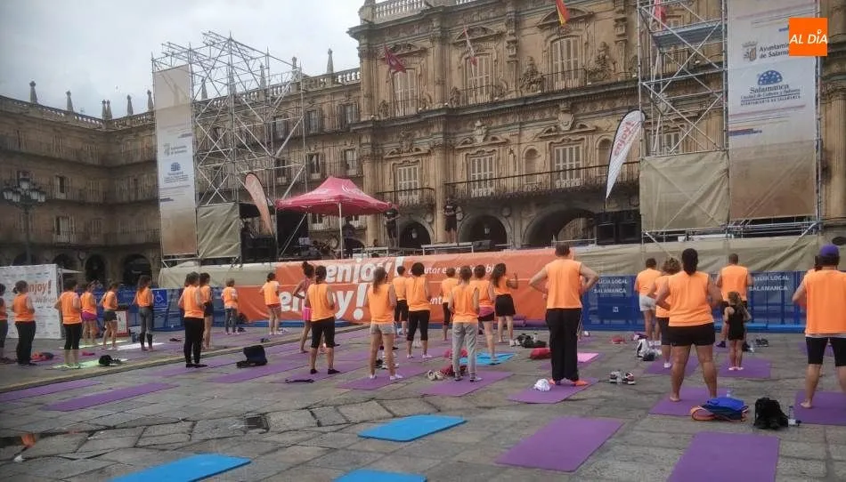 Foto 2 - La Plaza Mayor se transforma en un espectacular gimnasio al aire libre