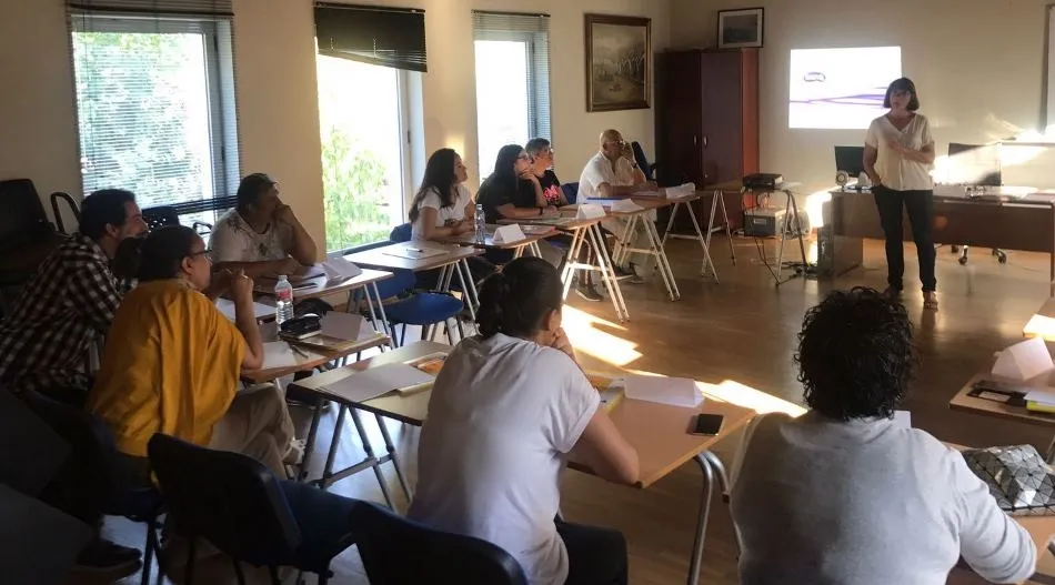 Imagen de la primera sesión del curso desarrollada en la mañana del lunes