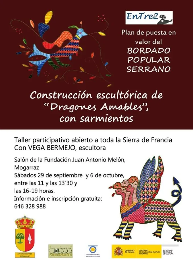 Foto 2 - Mogarraz acoger&aacute; un taller de escultura sobre bordado serrano