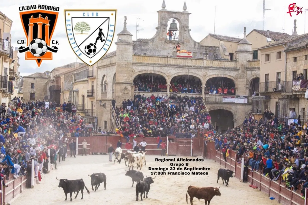 Cartel promocional del partido del domingo que ha hecho el Ribert