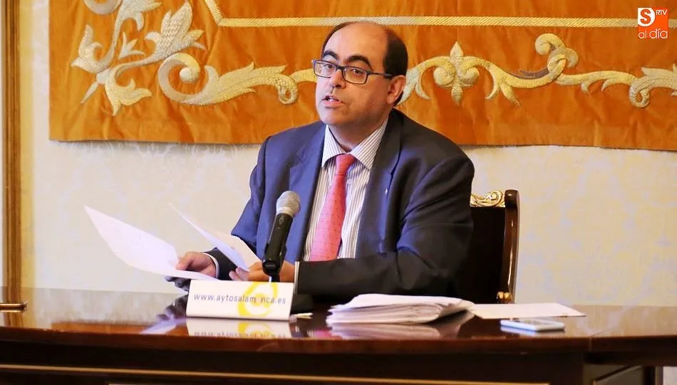 Fernando Rodríguez, portavoz municipal, durante una intervención.