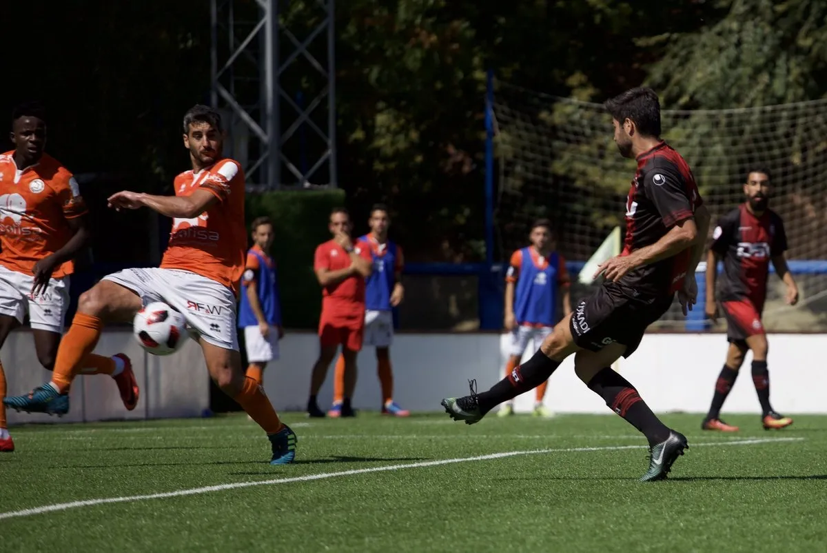 Momento del gol de Portilla para el Unión Adarve. Imagen: Union Adarve Twitter