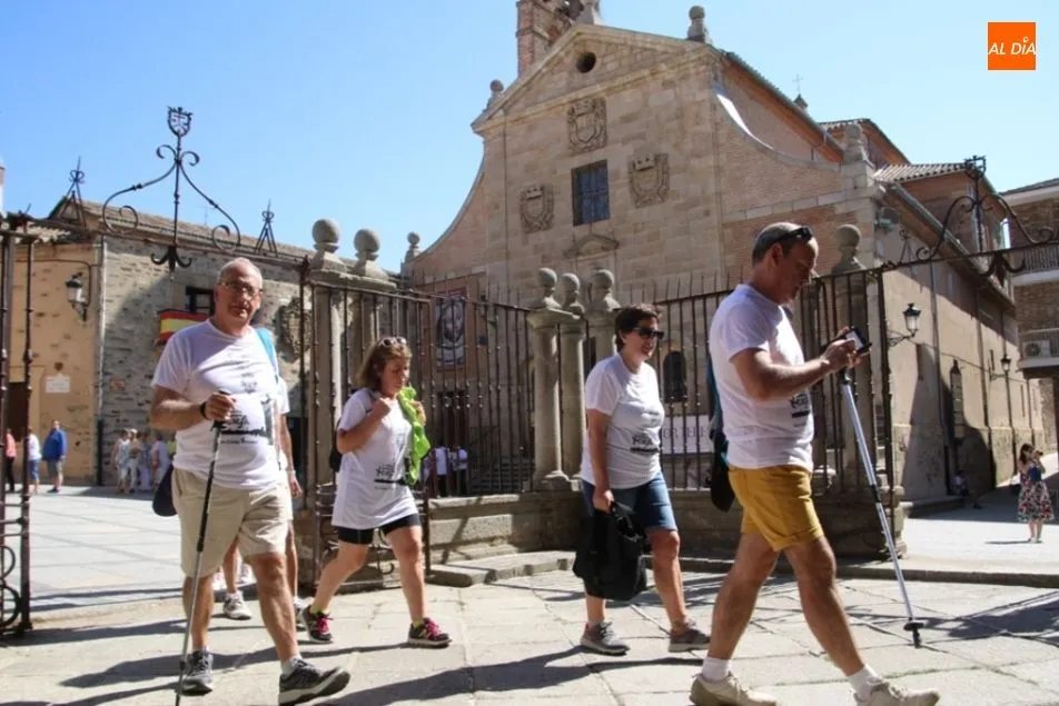 Los peregrinos llegaron a Alba de Tormes y asistieron a la Misa del Peregrino