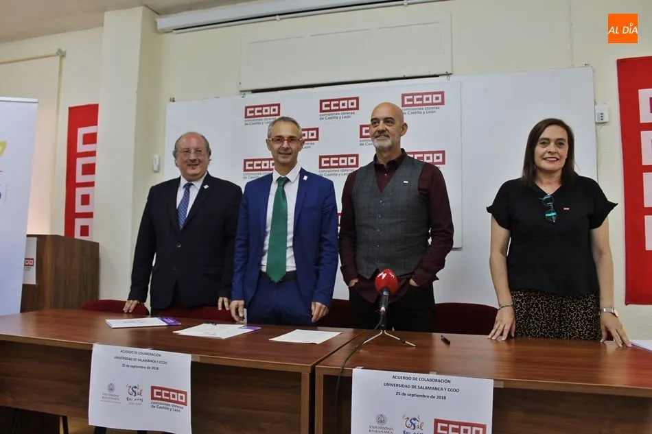 Foto 2 - USAL y CCOO estrechan lazos en materia de formaci&oacute;n e investigaci&oacute;n