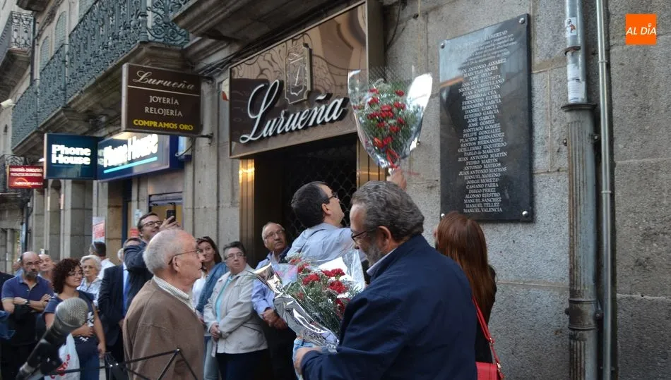 Acto de la Agrupación Socialista Bejarana en la Puerta de la Villa