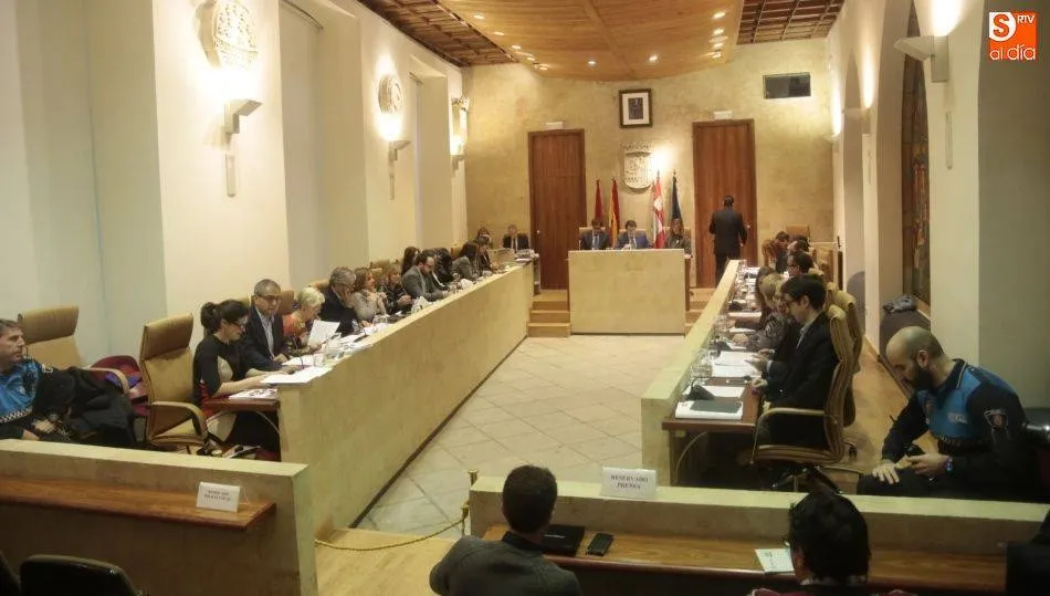 Imagen de un pleno municipal en el Ayuntamiento.