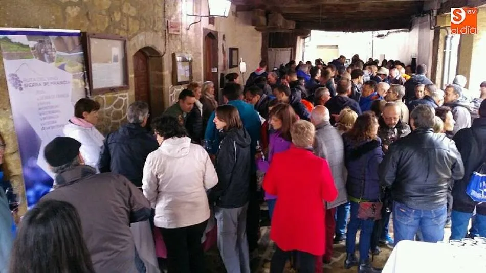 Una cata anterior en la plaza de la iglesia de Sequeros