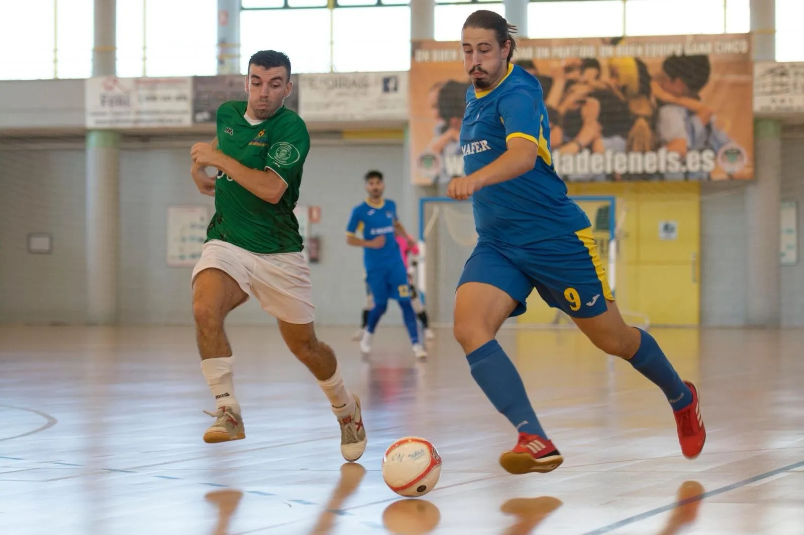 Los albenses estuvieron muy cerca de sumar sus primeros puntos ante Cidade de Narón. Imagen: Cidade de Narón