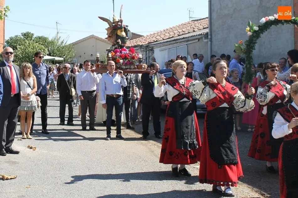 Procesión de San Miguel Arcángel en Juzbado, este sábado