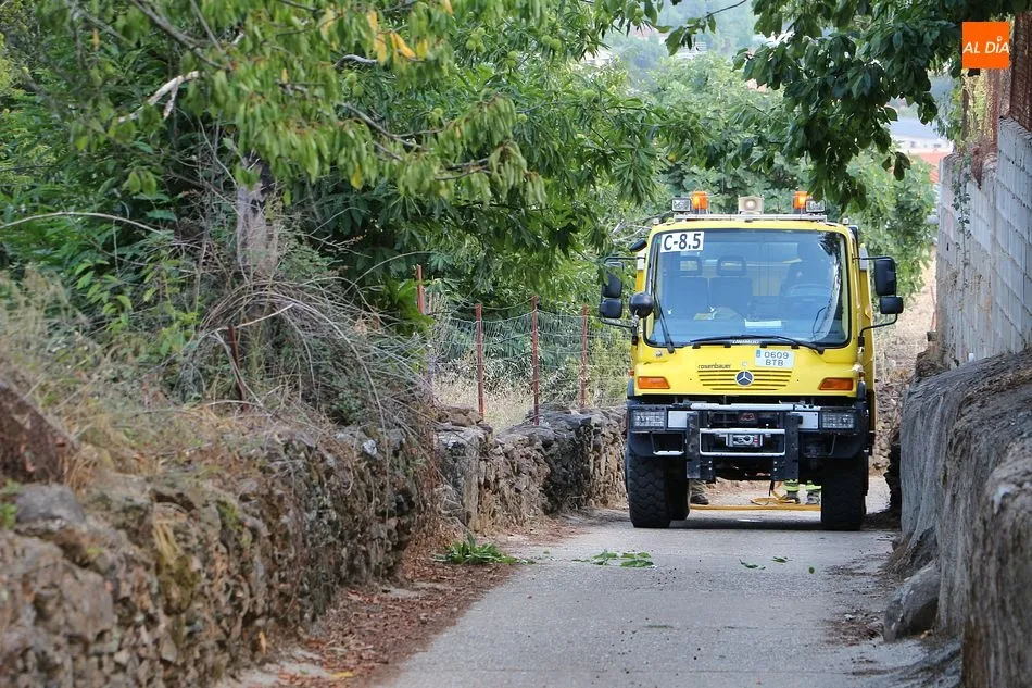 El incendio quemó parte de una parcela ubicada en las afueras de San Miguel de Valero