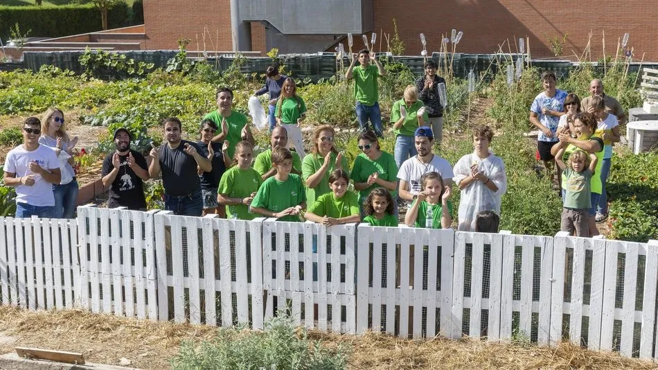 Voluntarios durante la iniciativa de Iberdrola.