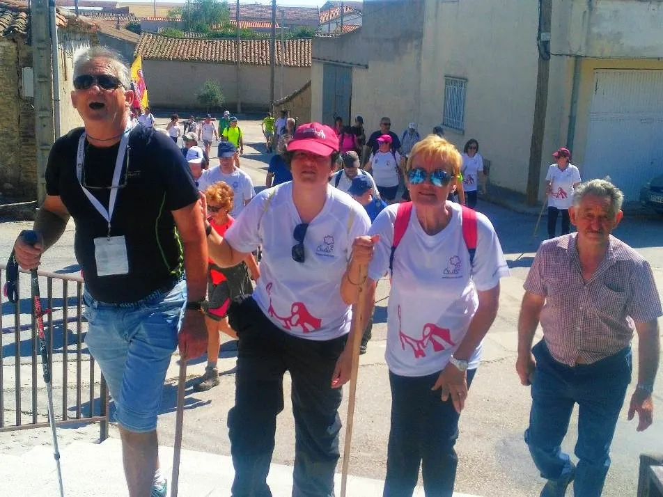 Los participantes recorrieron la distancia que separa Bóveda y Peñarandilla