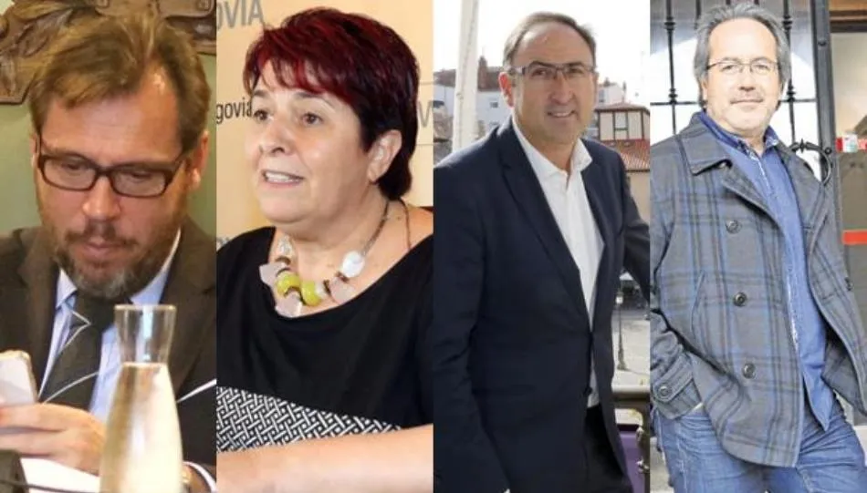 Óscar Puente, alcalde de Valladolid, Clara Luquero, Segovia, Alfonso Polanco, Palencia y Francisco Guarido, Zamora. Foto El Norte