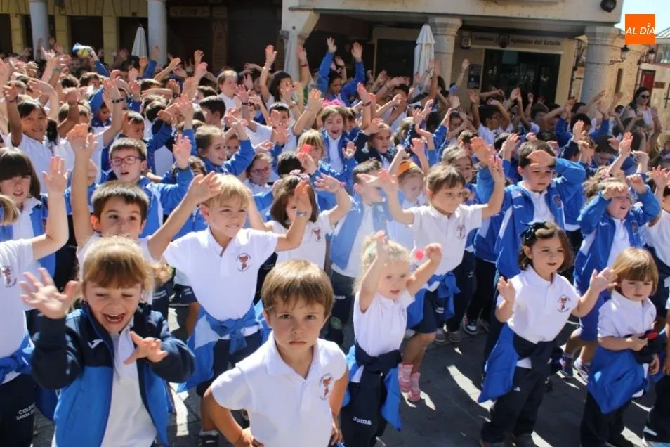 La Plaza Mayor de Alba de Tormes fue uno de los epicentros de la fiesta
