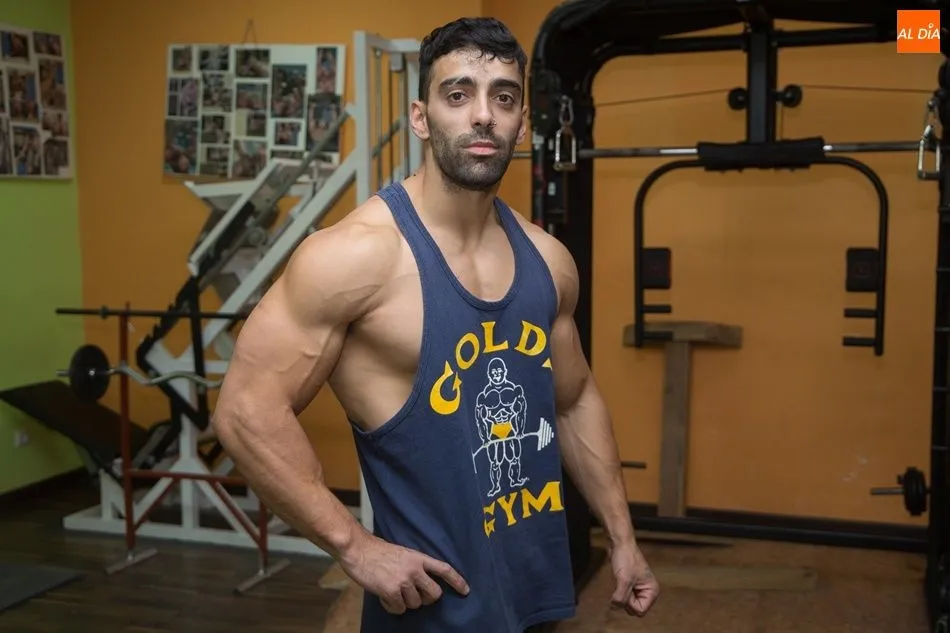 Christian González, en el gimnasio de Babilafuente