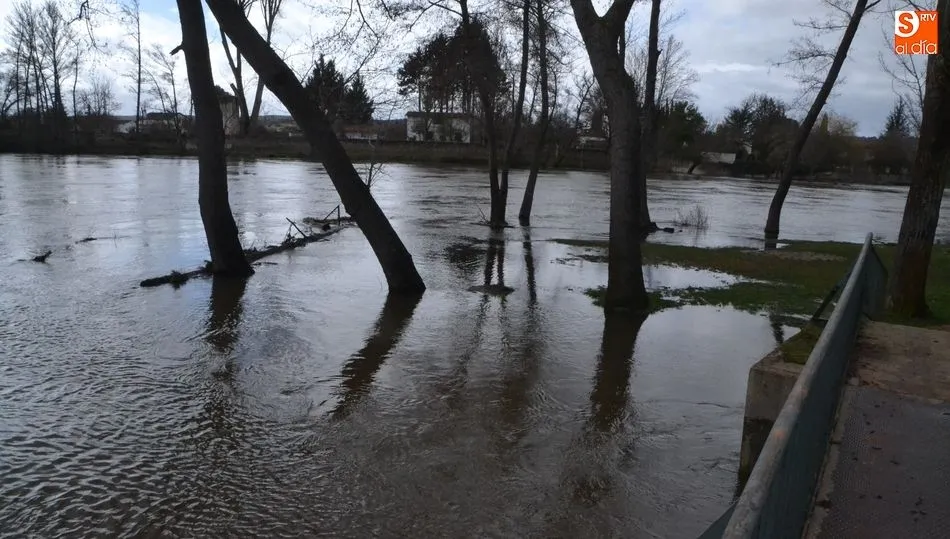Desbordamiento del Águeda, el pasado mes de marzo
