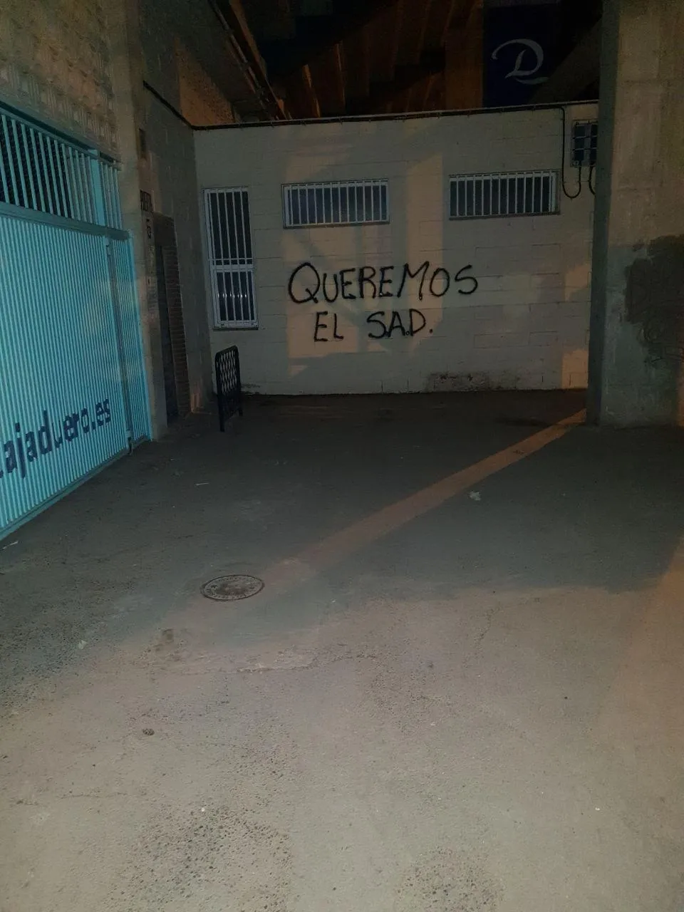 Foto 6 - Pintadas en contra de Carlos Mart&iacute;n en el Helm&aacute;ntico