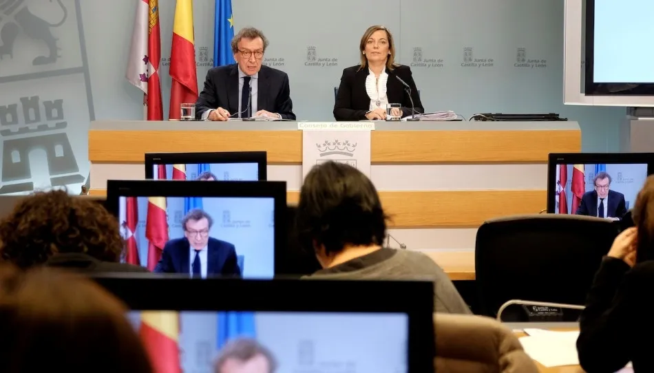 El vicepresidente de Castilla y León, José Antonio De Santiago-Juárez, en una rueda de prensa anterior