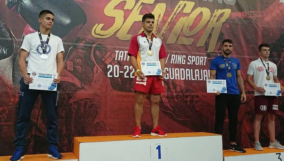 Huerta, en lo más alto del podio.