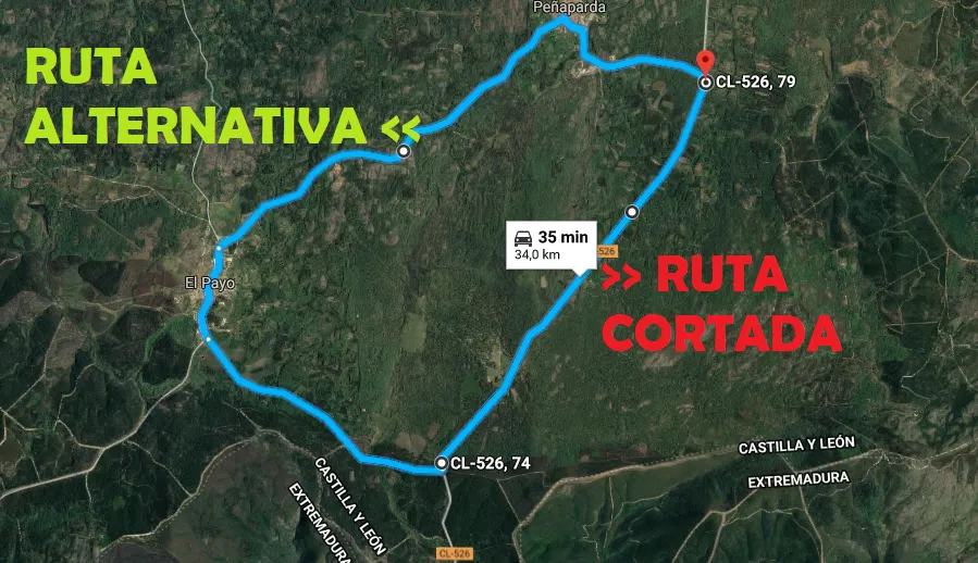Desde el próximo lunes estará cortado al tráfico un tramo de la Carretera de Cáceres  