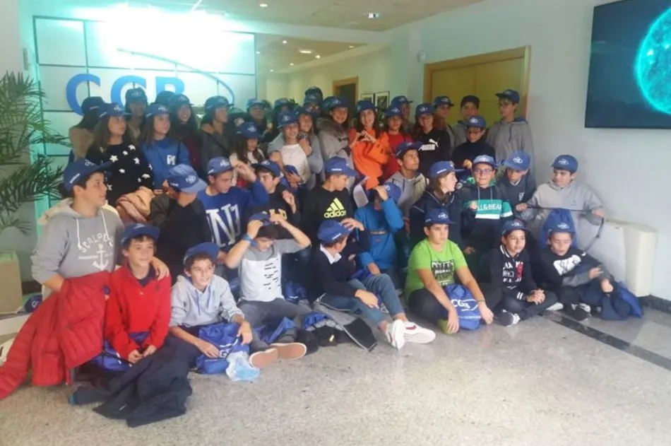 Visita de los alumnos del Colegio Maristas a CGB Informática