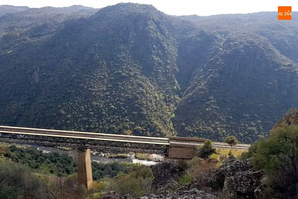 Imagen de uno de los puentes de la vía férrea de La Fregeneda / E. Corredera