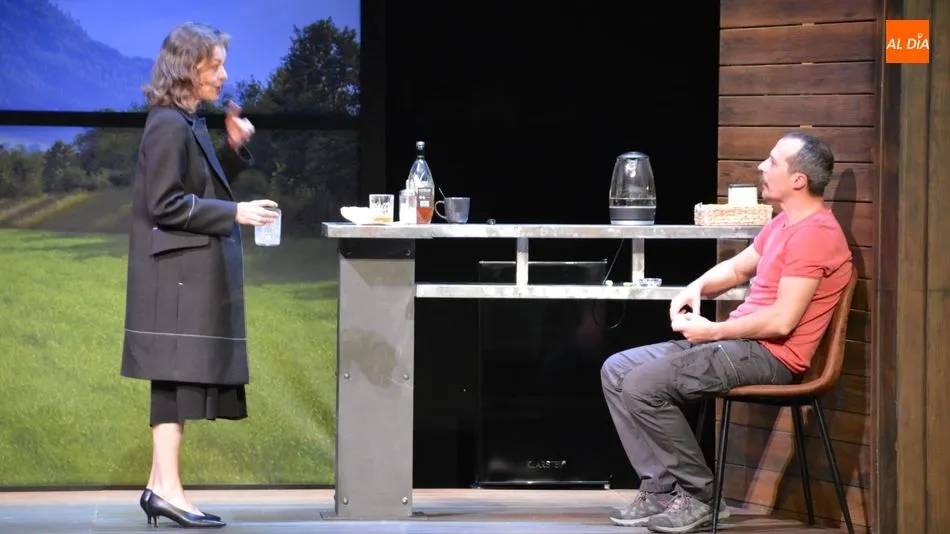 Fele Martínez y Mónica Regueiro, en el Liceo. Foto: Lydia González