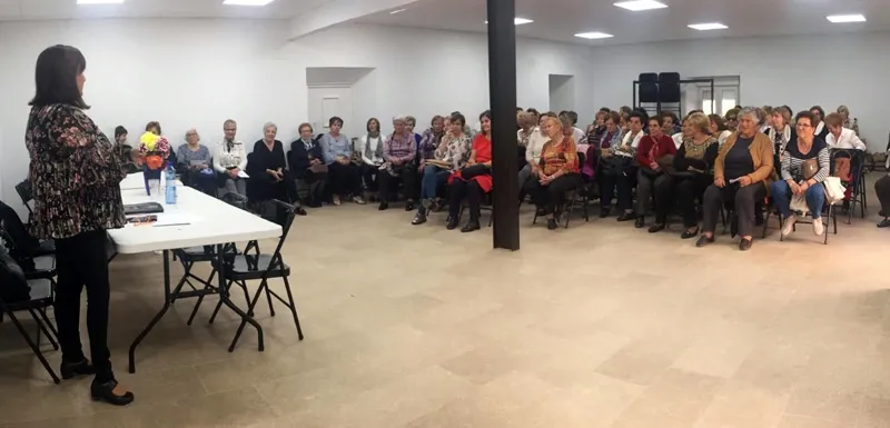 Foto 4 - Medio centenar de mujeres participan en el encuentro anual de Mujer Rural celebrado en Ventosa