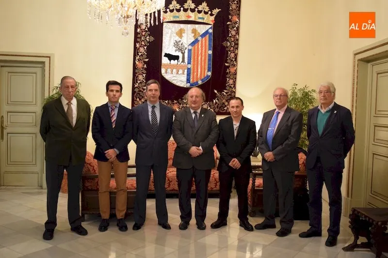 Autoridades y organizaores de este Festival de Ajedrez VIII Centenario