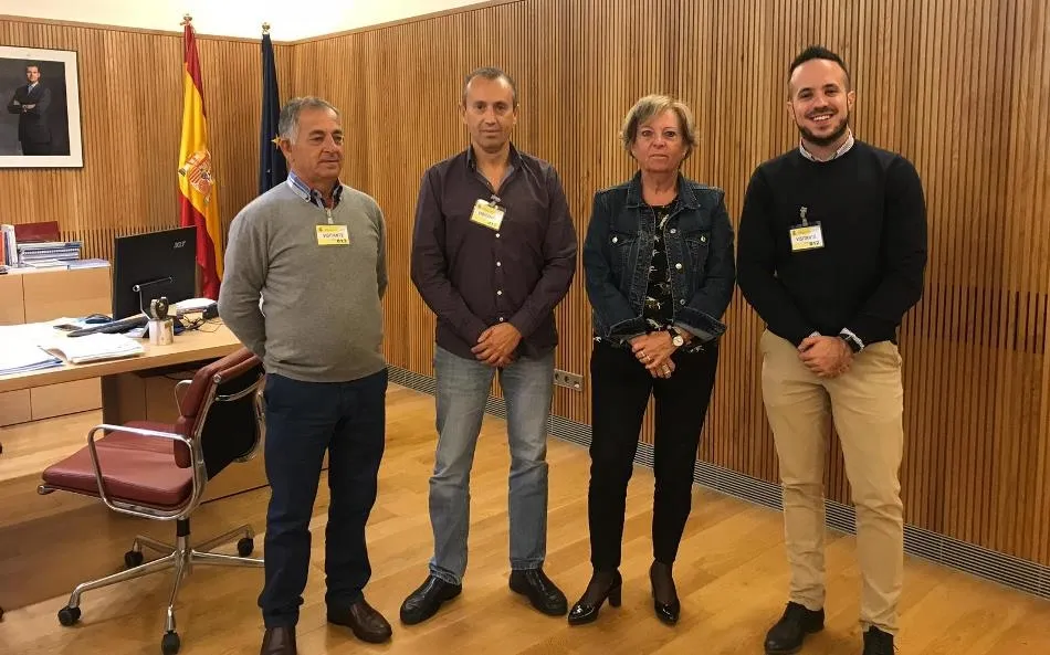 La presidenta de la CHD recibe a Carlos Fernández Chanca, José Andrés Suárez y Sergio Villalta  