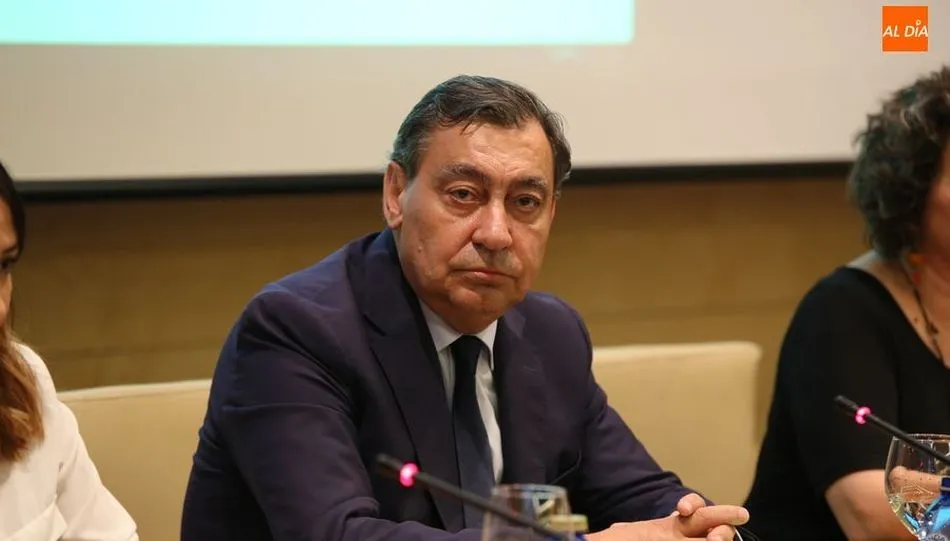 El magistrado Julián Sánchez Melgar, en la jornada de la ASPE y la Fundación Torre del Clavero. Fotos: Alberto Martín