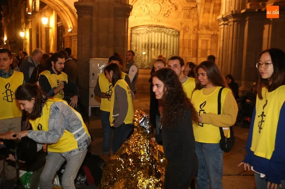 Foto 4 - Acto de Amnist&iacute;a Internacional contra la Violencia de G&eacute;nero en la Plaza Mayor