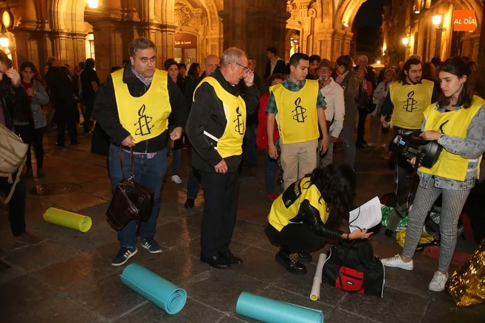 Foto 3 - Acto de Amnist&iacute;a Internacional contra la Violencia de G&eacute;nero en la Plaza Mayor