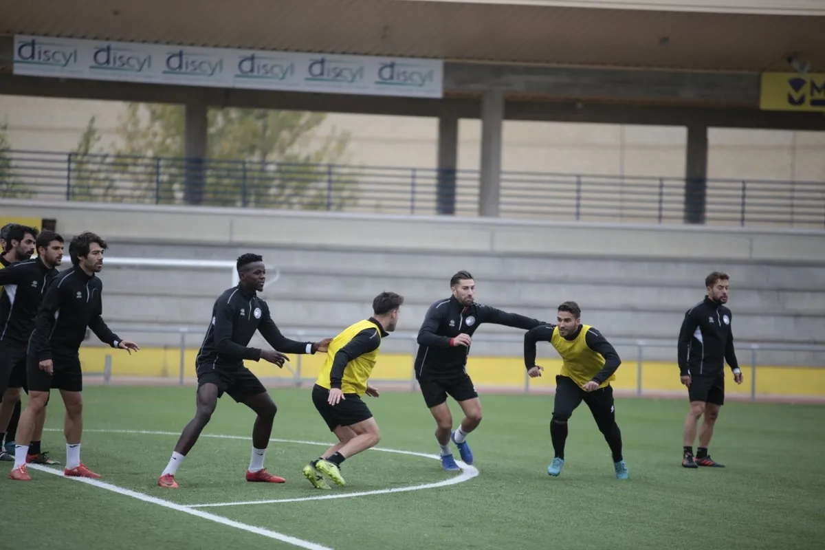 Jugadores de Unionistas durante un entrenamiento. Imagen: Twitter Unionistas