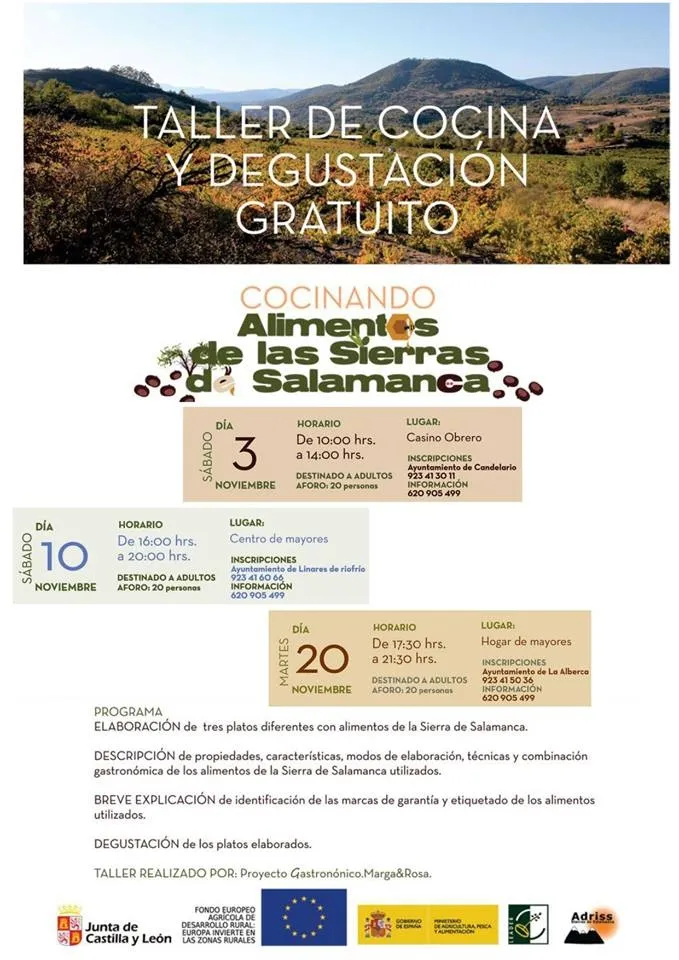 Foto 3 - El programa &lsquo;Cocinando alimentos de las Sierras de Salamanca&rsquo; arranca este fin de semana