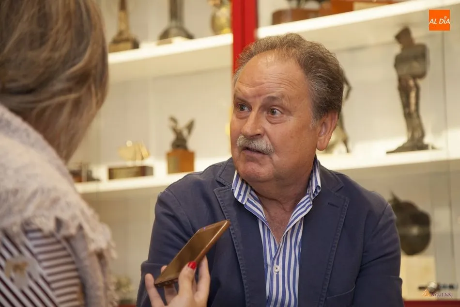 Marcelino Moronta en una entrevista para SALAMANCA AL DÍA en las instalaciones del Museo Taurino  |  Fotos: Pablo Angular