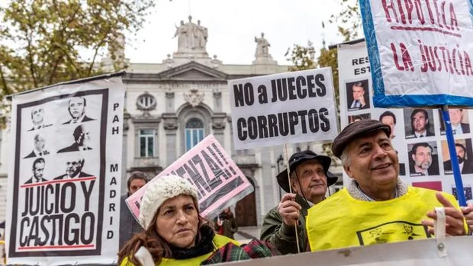 Concentración ante el Tribunal Supremo. Foto: ABC