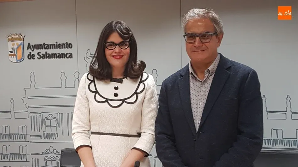 Virginia Carrera y Gabriel Risco, en el Ayuntamiento