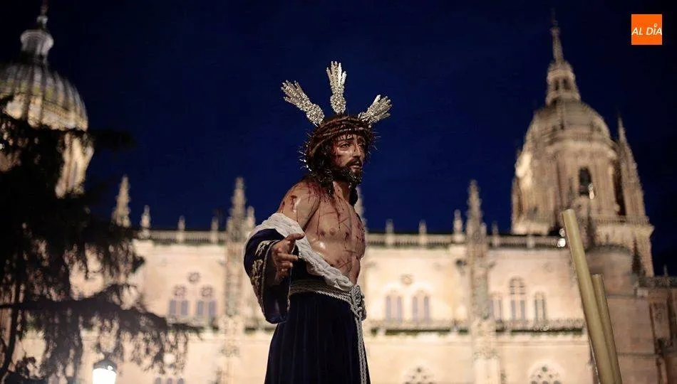 Imagen de Jesús Despojado en uno de sus desfiles por Salamanca