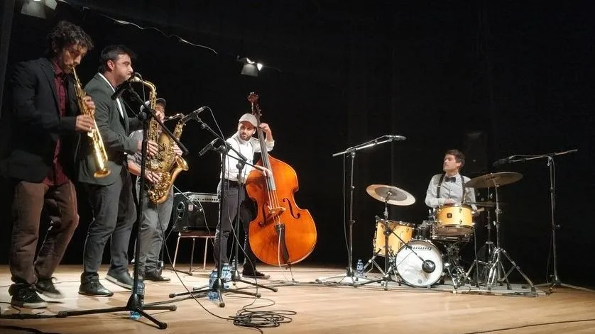 Momento del concierto de Berzosax/ Fotos: Lydia González