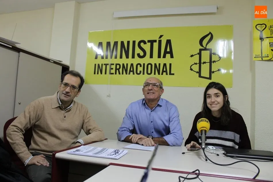 Presentación de las actividades de Amnistía Internacional dentro de la campaña No más piedras