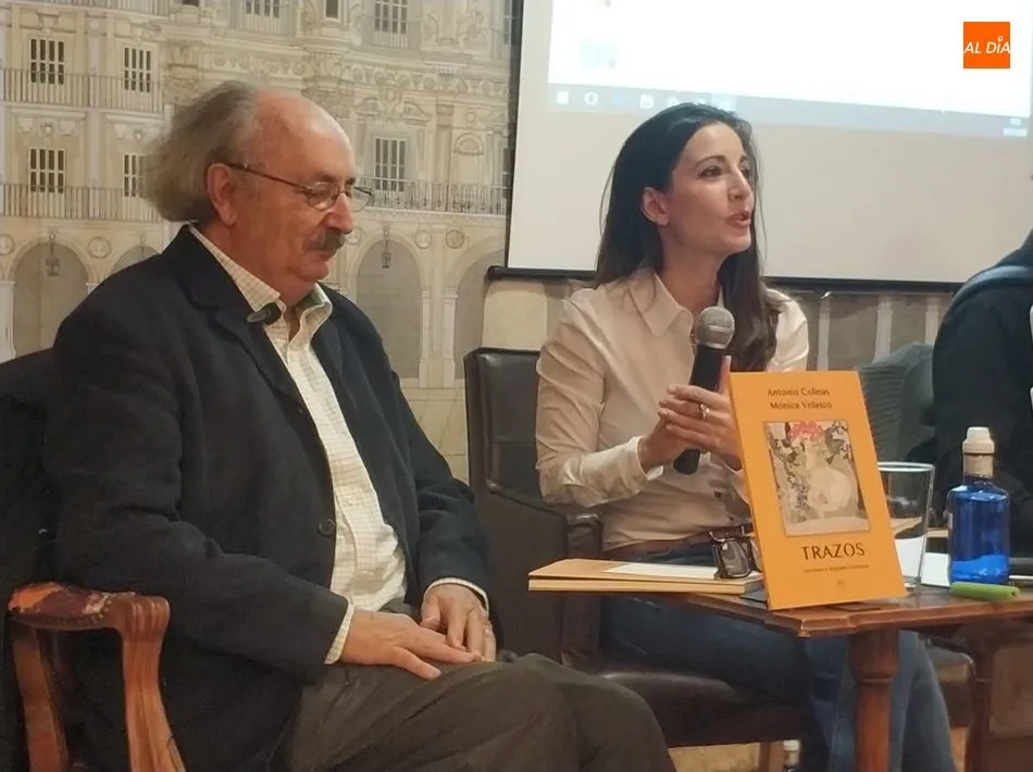 Foto 2 - El poemario Trazos ve la luz de la mano de Antonio Colinas y M&oacute;nica Velasco