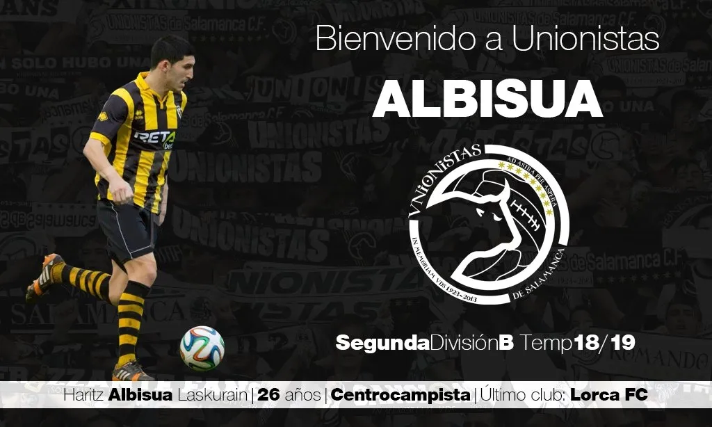 Unionistas de Salamanca incorpora a Albisua tras la lesión de gravedad de Cendrós
