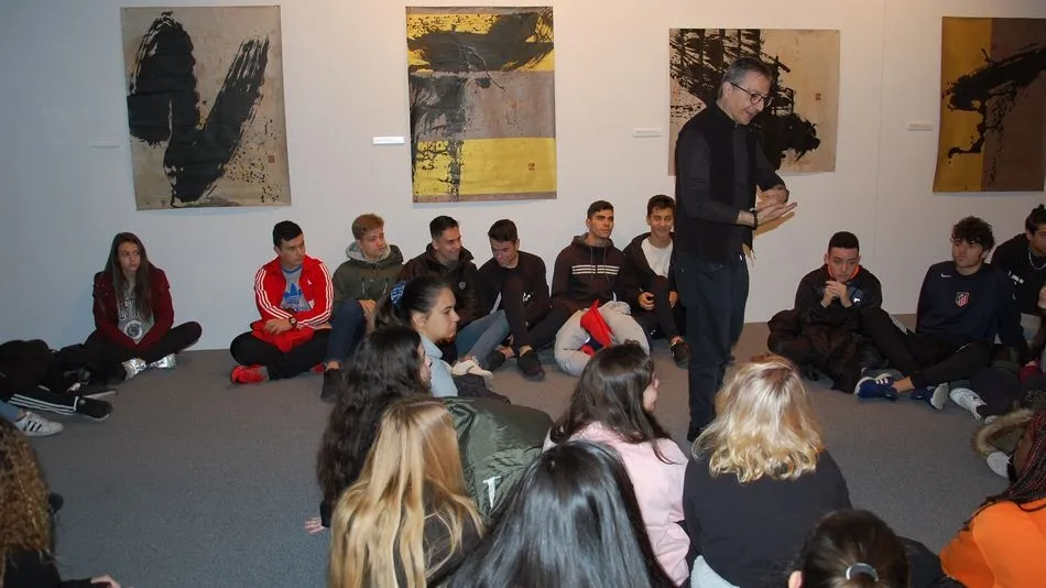 IES Mateo Hernández durante la clase magistral de Miguel Elías.