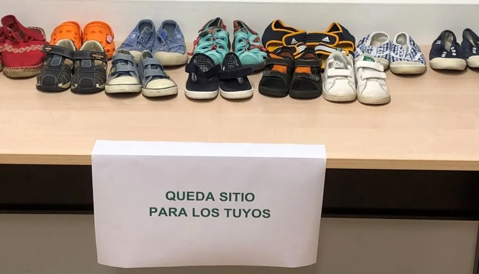 Parte del material que se está recogiendo en la sede de CSIF Salamanca