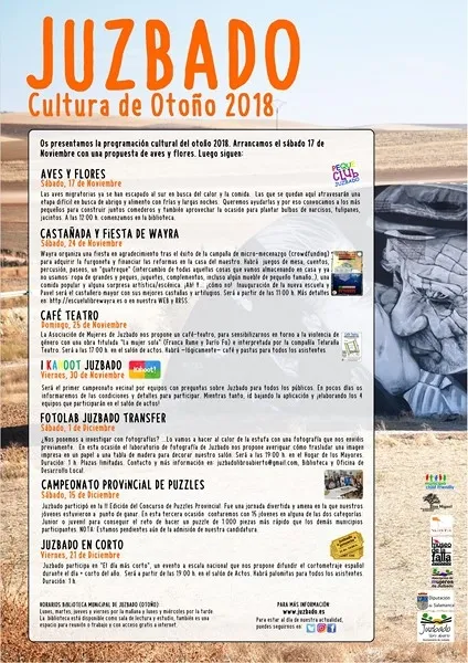 Foto 2 - La programaci&oacute;n cultural de oto&ntilde;o en Juzbado arranca este s&aacute;bado con &lsquo;Aves y flores&rsquo;