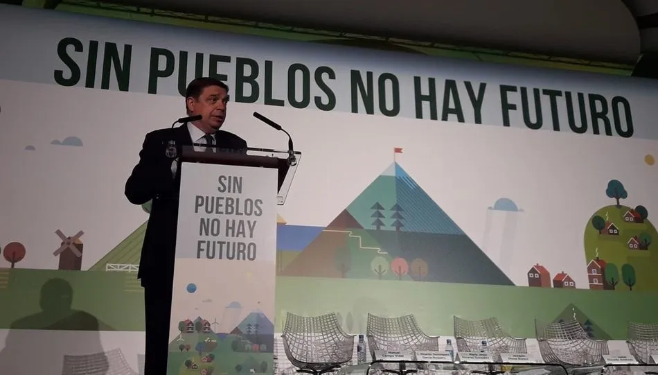 El ministro de Agricultura, Luis Planas, en la jornada sobre desarrollo rural