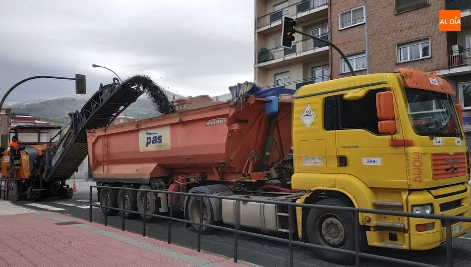 Asfaltado en las calles de Béjar y Fuentebuena